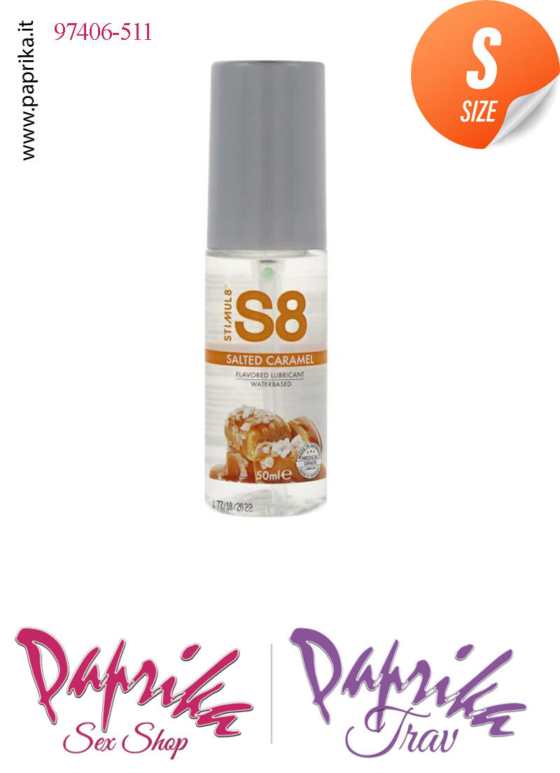 Lubrificante Aromatizzato Caramello Salato Edibile Base Acqua 50 ml