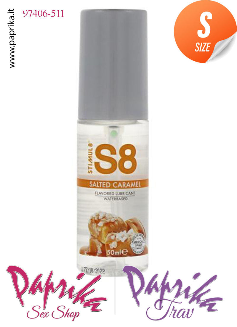 Lubrificante Aromatizzato Caramello Salato Edibile Base Acqua 50 ml