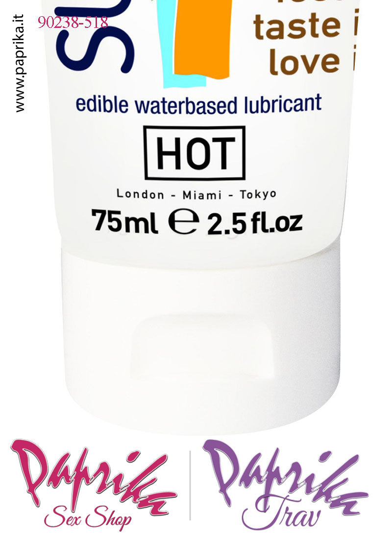 Lubrificante Aromatizzato Cocco Coconut Edibile Base Acqua 75 ml