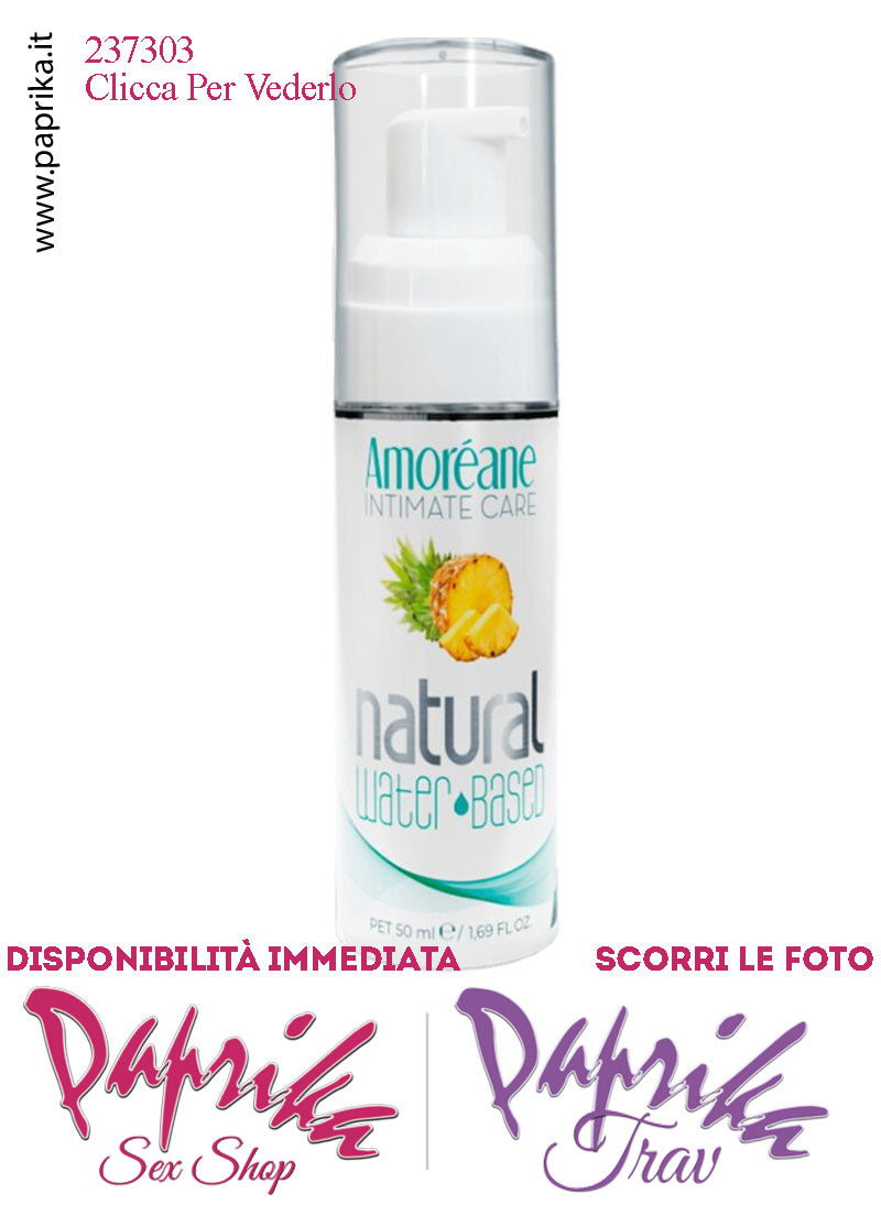 Lubrificante Aromatizzato Ananas Edibile Base Acqua 50 ml Dispenser