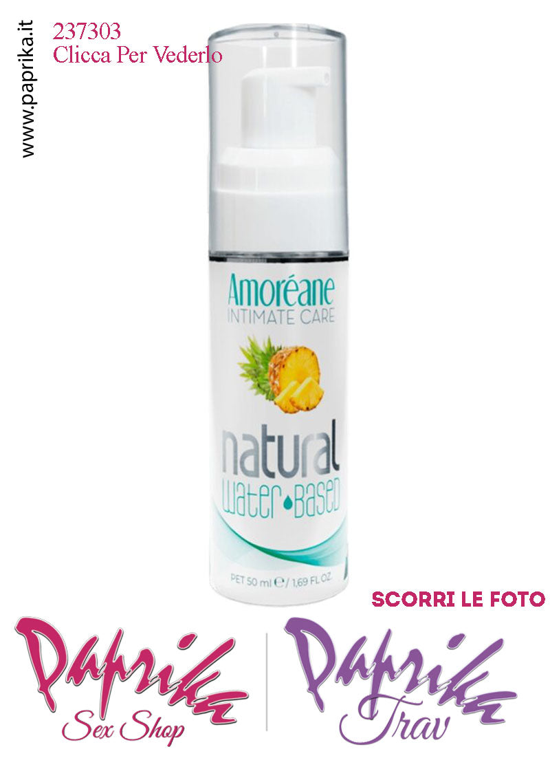Lubrificante Aromatizzato Ananas Edibile Base Acqua 50 ml Dispenser