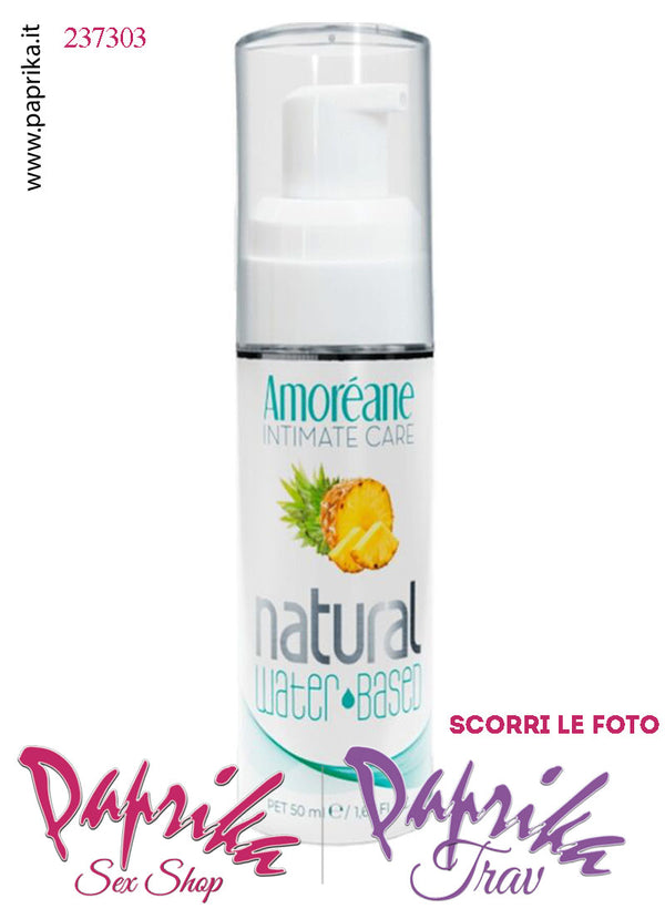 Lubrificante Aromatizzato Ananas Edibile Base Acqua 50 ml Dispenser