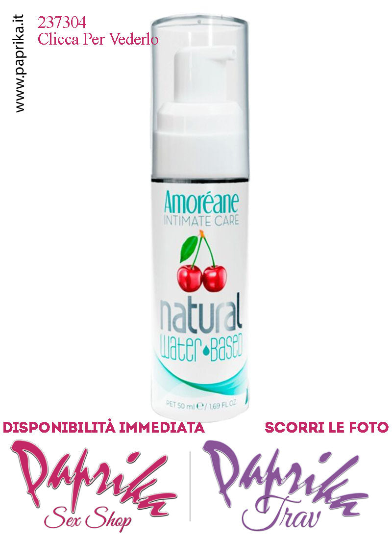 Lubrificante Aromatizzato Ciliegia Edibile Base Acqua 50 ml Dispenser