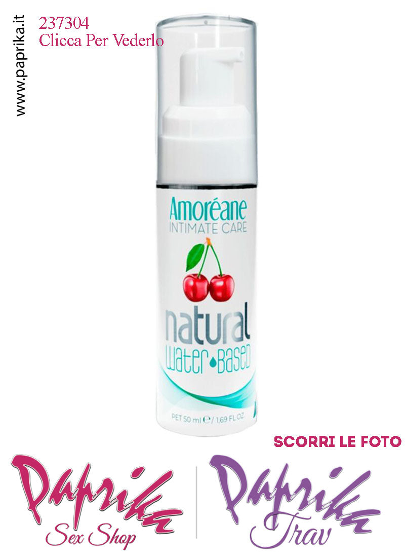 Lubrificante Aromatizzato Ciliegia Edibile Base Acqua 50 ml Dispenser