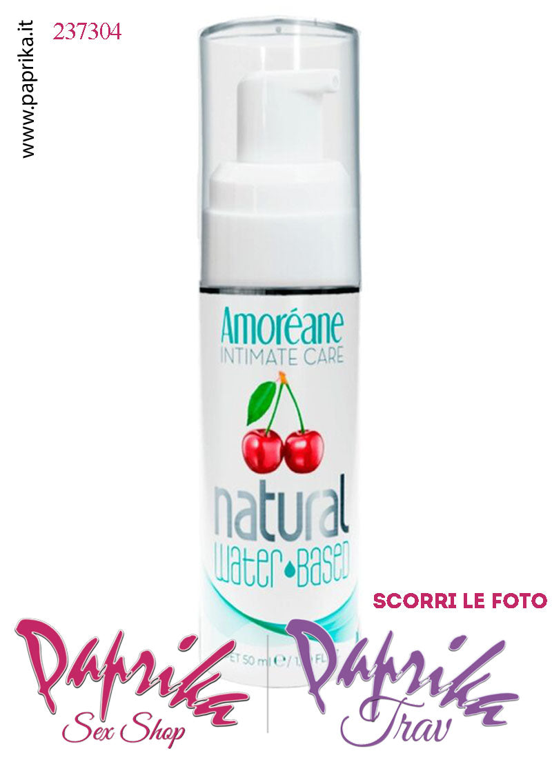 Lubrificante Aromatizzato Ciliegia Edibile Base Acqua 50 ml Dispenser