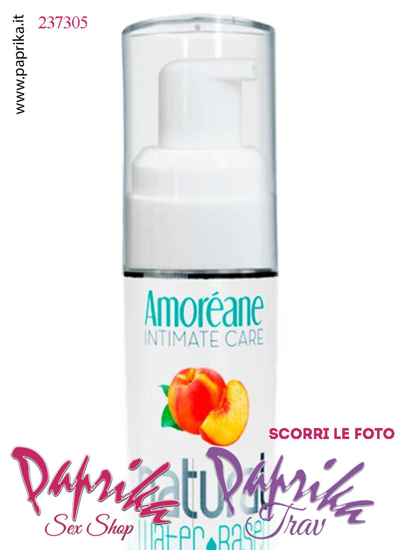 Lubrificante Aromatizzato Pesca Edibile Base Acqua 50 ml Dispenser