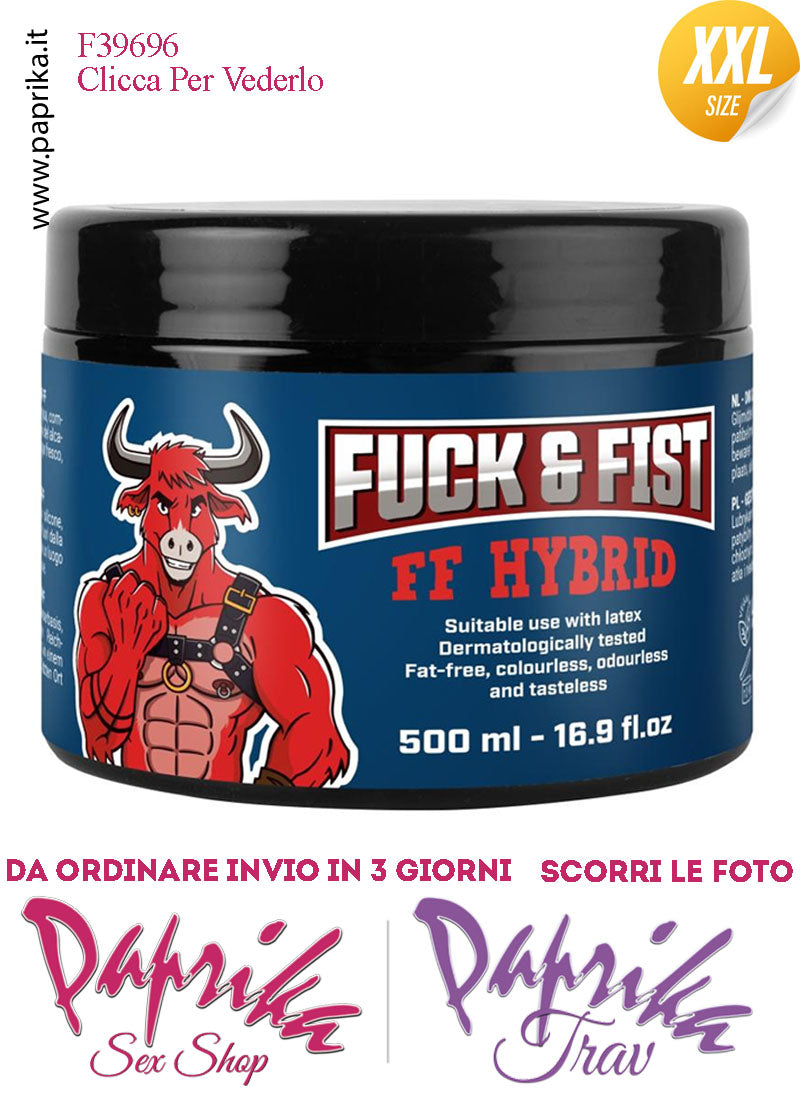 Lubrificante Fisting Ibrido Acqua Silicone Penetrazioni Estreme Barattolo 500 ml