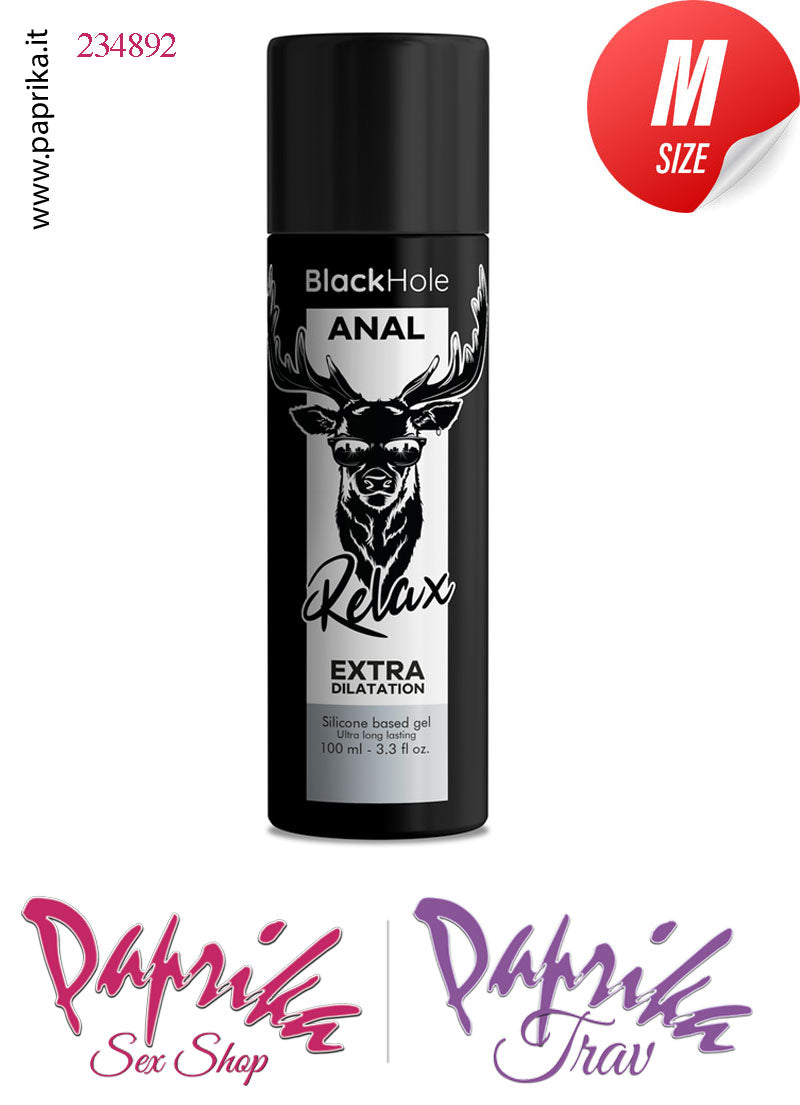 Lubrificante Siliconico Rilassante Anale Extra Dilatation Black Hole 100 ml