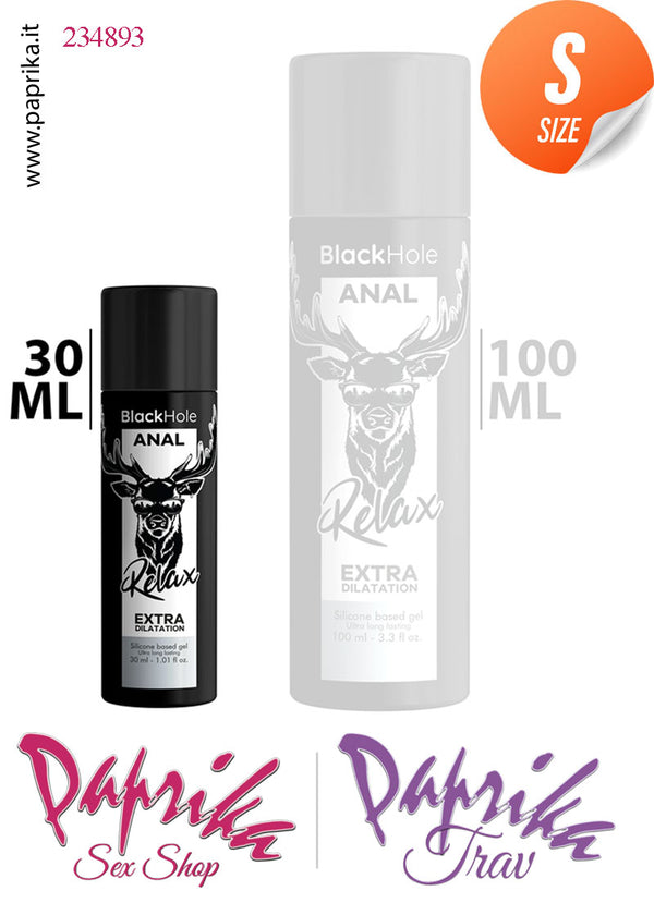 Lubrificante Siliconico Rilassante Anale Extra Dilatation Black Hole 30 ml