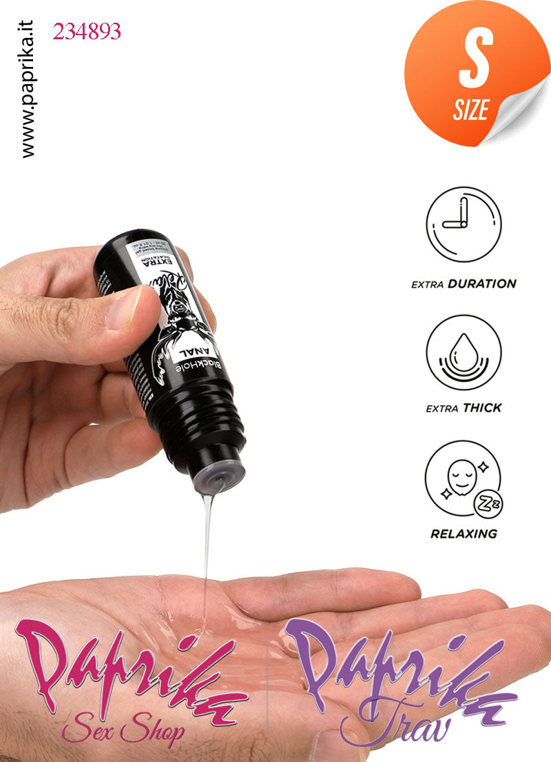 Lubrificante Siliconico Rilassante Anale Extra Dilatation Black Hole 30 ml