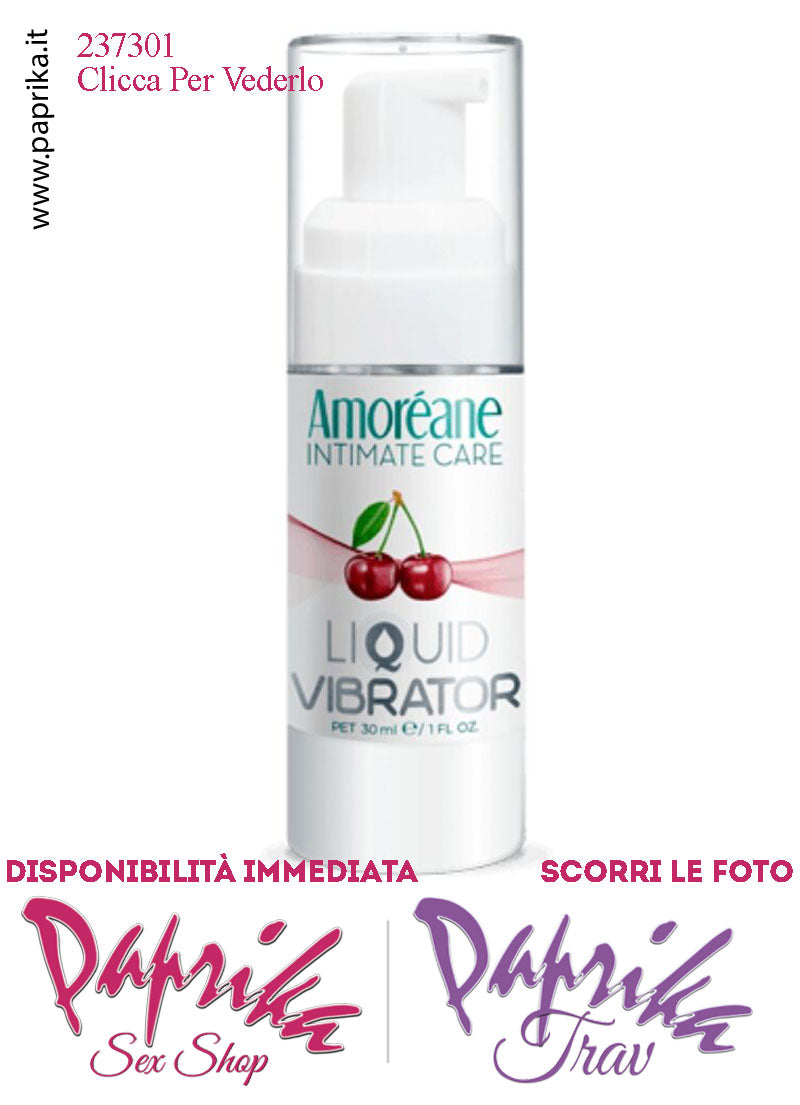 Lubrificante Ciliegia Effetto Vibrante Gel Stimolante Liquido 30 ml