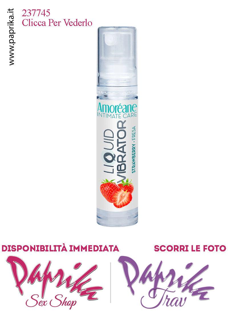 Lubrificante Fragola Effetto Vibrante Gel Stimolante Liquido 10 ml
