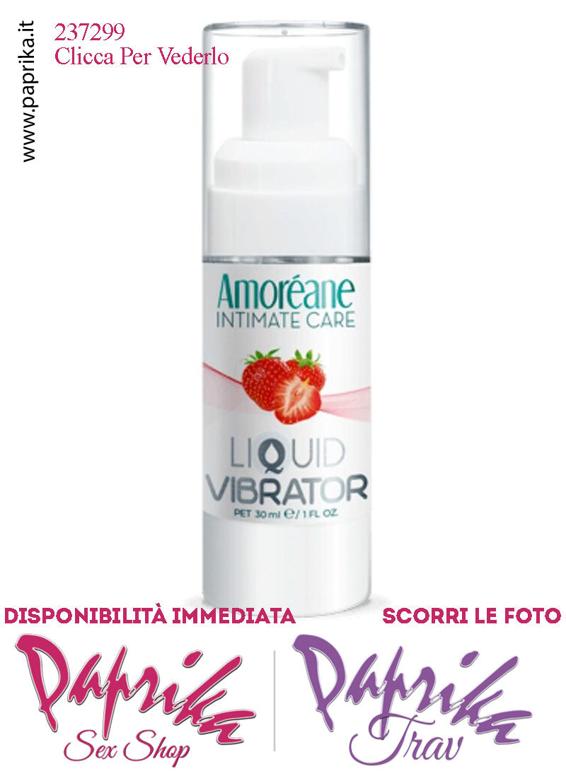 Lubrificante Fragola Effetto Vibrante Gel Stimolante Liquido 30 ml