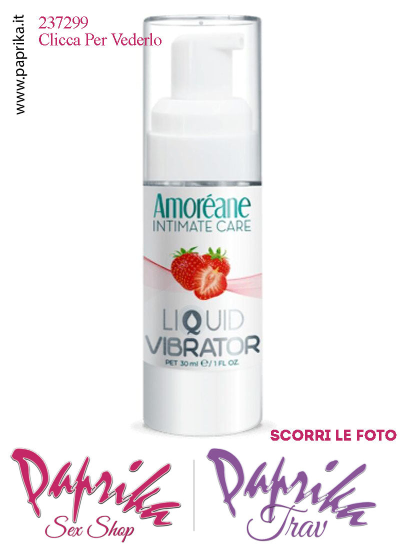 Lubrificante Fragola Effetto Vibrante Gel Stimolante Liquido 30 ml