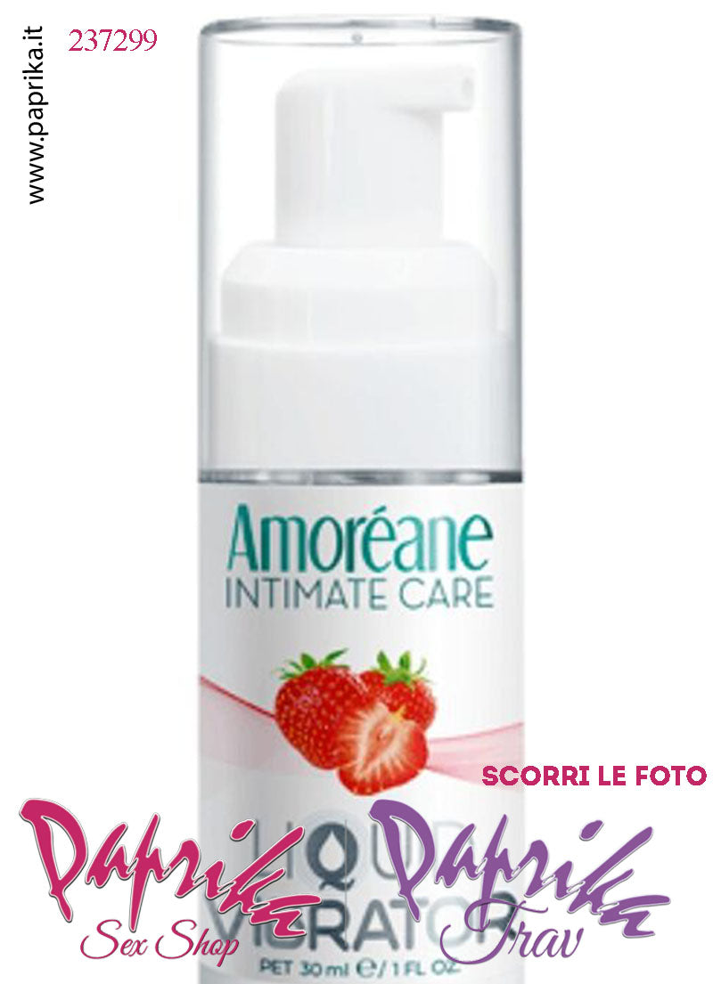 Lubrificante Fragola Effetto Vibrante Gel Stimolante Liquido 30 ml