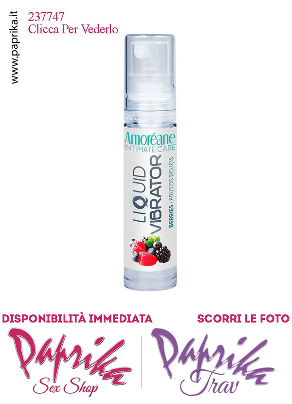 Lubrificante Frutti di Bosco Effetto Vibrante Gel Stimolante Liquido 10 ml