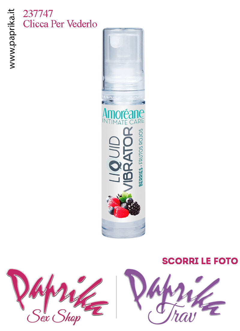 Lubrificante Frutti di Bosco Effetto Vibrante Gel Stimolante Liquido 10 ml