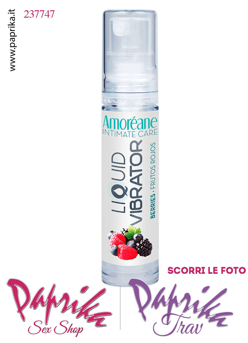 Lubrificante Frutti di Bosco Effetto Vibrante Gel Stimolante Liquido 10 ml