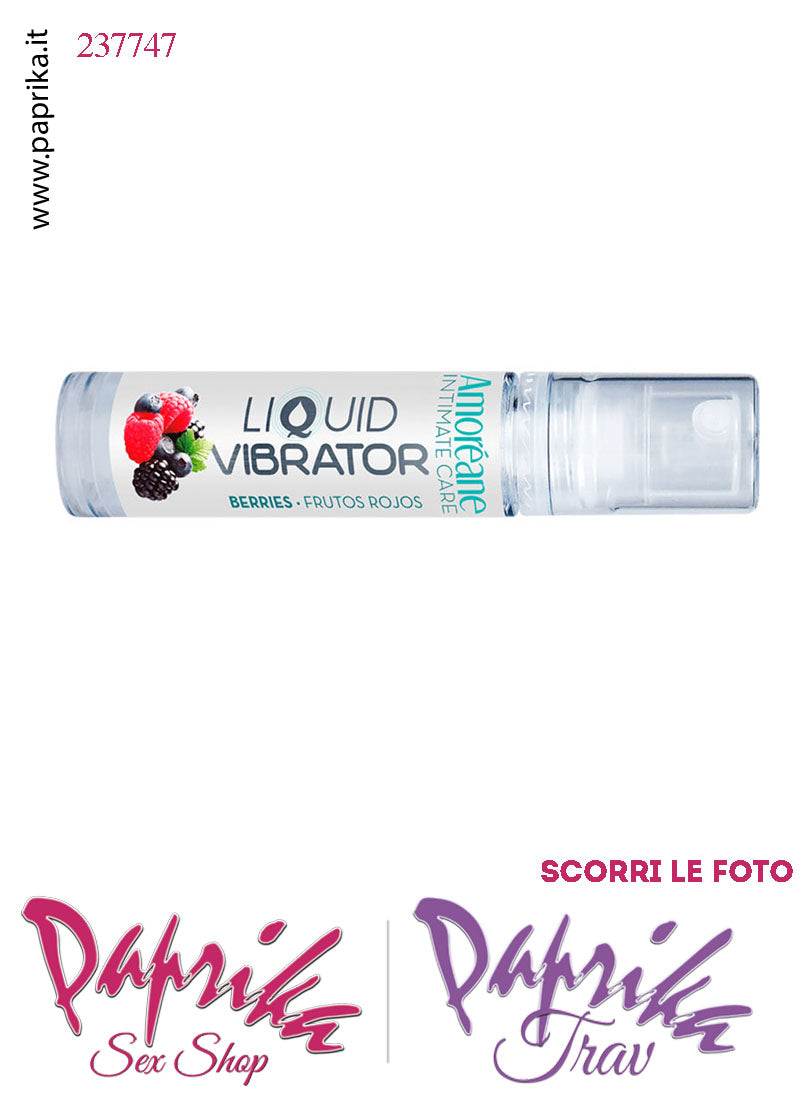 Lubrificante Frutti di Bosco Effetto Vibrante Gel Stimolante Liquido 10 ml