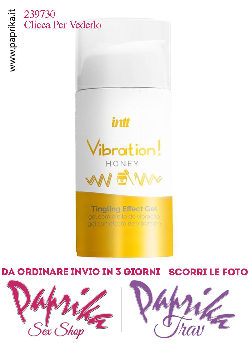 Lubrificante Miele Gel Ultra Stimolante Effetto Vibratore Liquido 15 ml