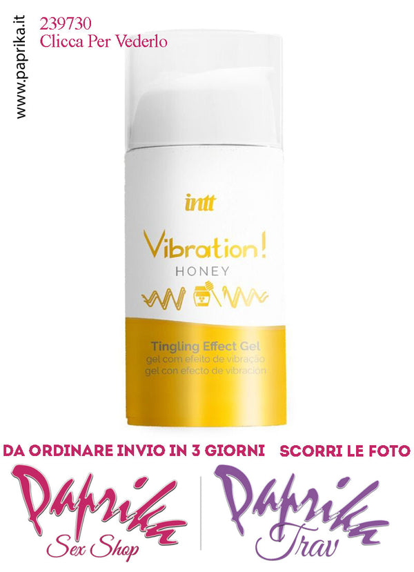 Lubrificante Miele Gel Ultra Stimolante Effetto Vibratore Liquido 15 ml