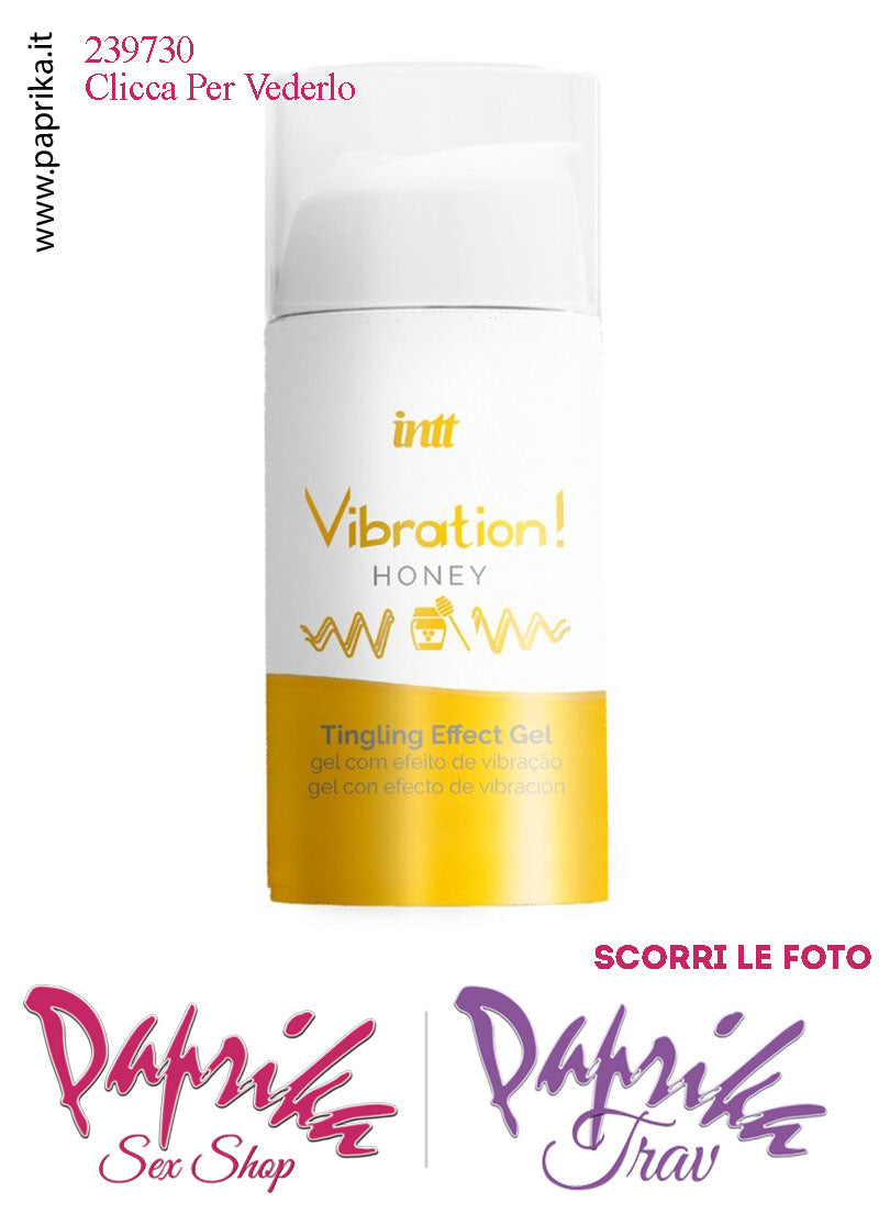 Lubrificante Miele Gel Ultra Stimolante Effetto Vibratore Liquido 15 ml