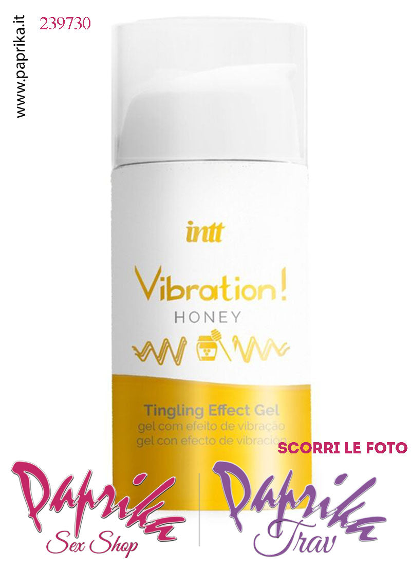 Lubrificante Miele Gel Ultra Stimolante Effetto Vibratore Liquido 15 ml