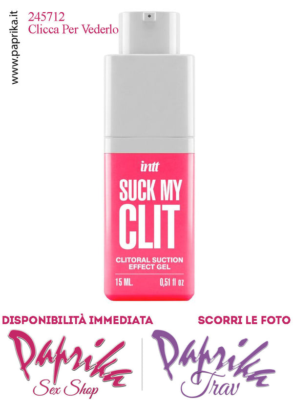 Lubrificante Fragola Effetto Vibrante Pulsante Suzione Ultra Stimolante 15 ml
