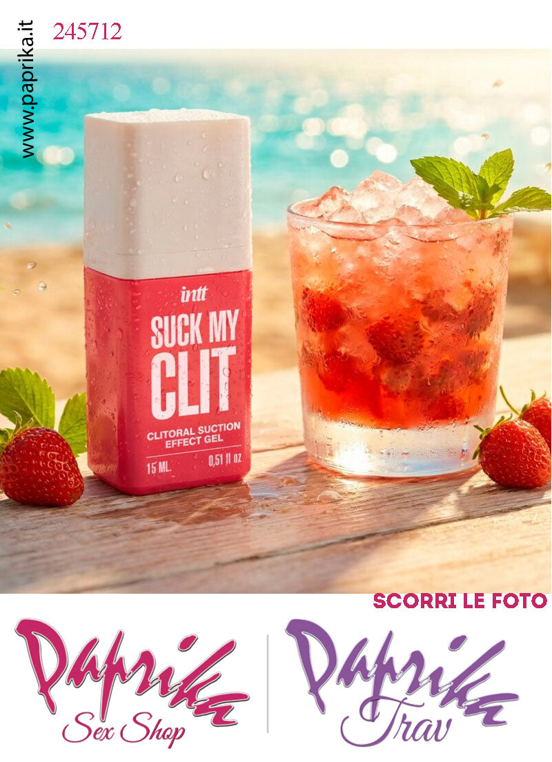 Lubrificante Fragola Effetto Vibrante Pulsante Aspirazione Ultra Stimolante 15 ml