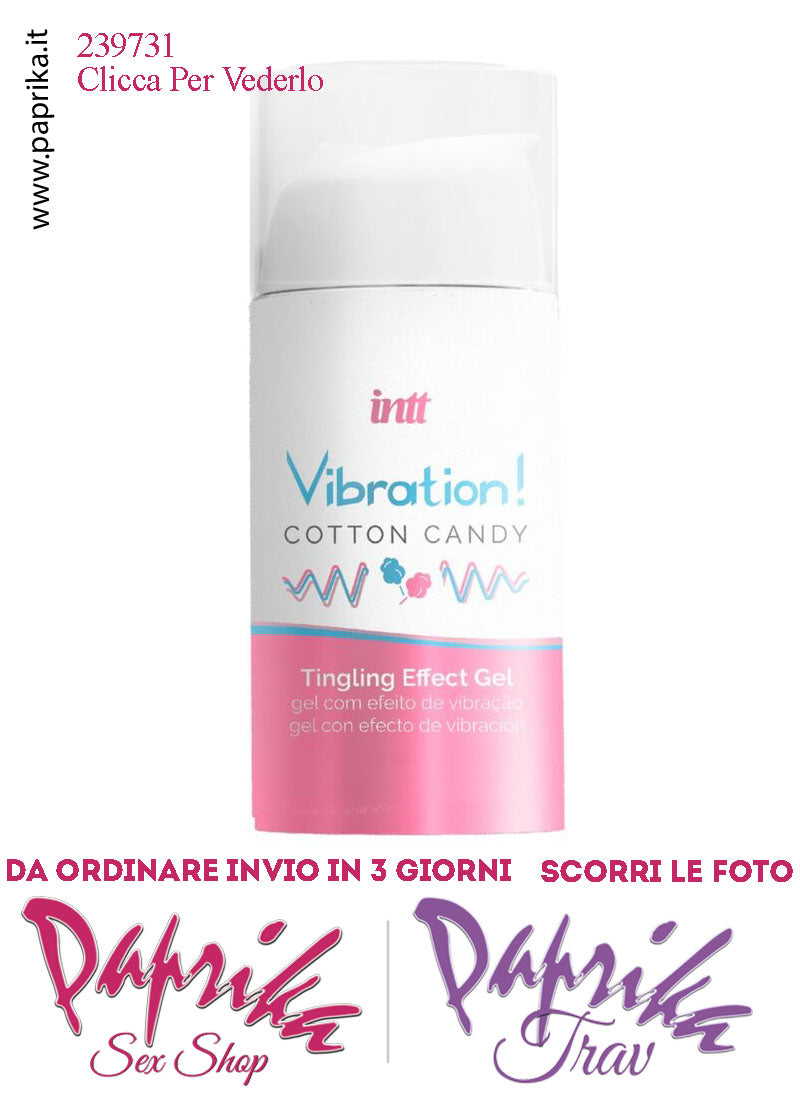Lubrificante Zucchero Filato Gel Ultra Stimolante Effetto Vibratore Liquido 15 ml