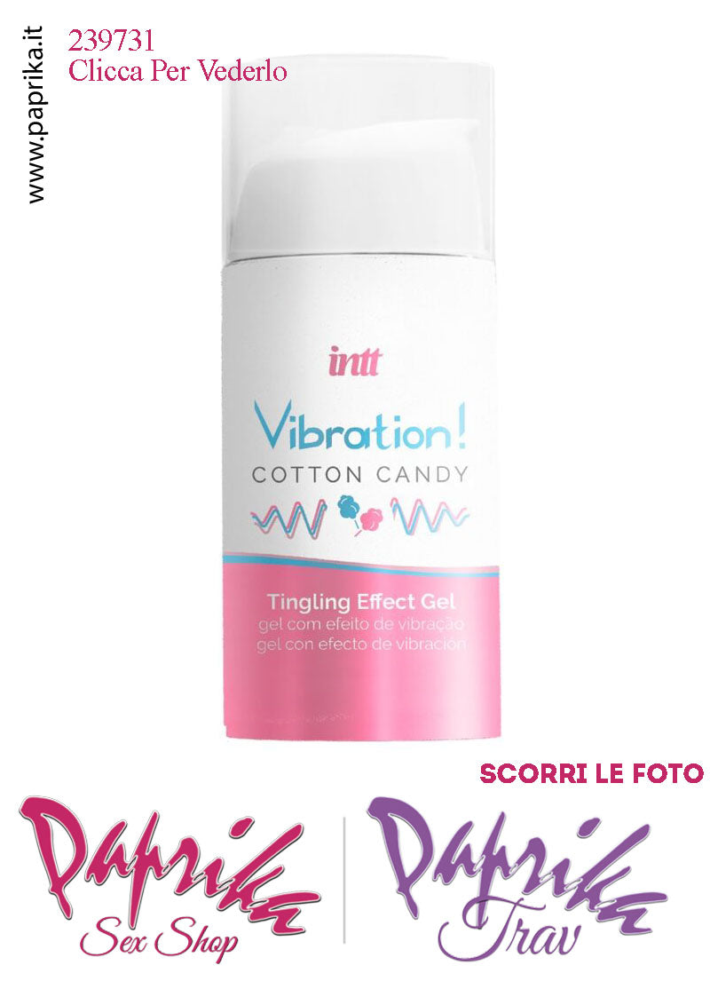 Lubrificante Zucchero Filato Gel Ultra Stimolante Effetto Vibratore Liquido 15 ml