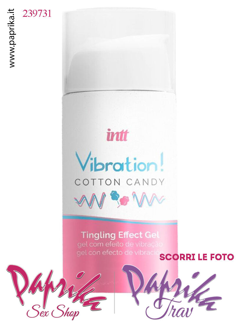 Lubrificante Zucchero Filato Gel Ultra Stimolante Effetto Vibratore Liquido 15 ml