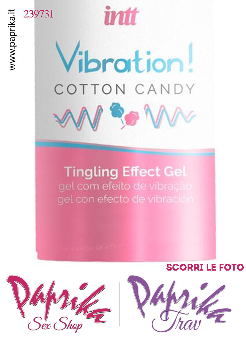 Lubrificante Zucchero Filato Gel Ultra Stimolante Effetto Vibratore Liquido 15 ml