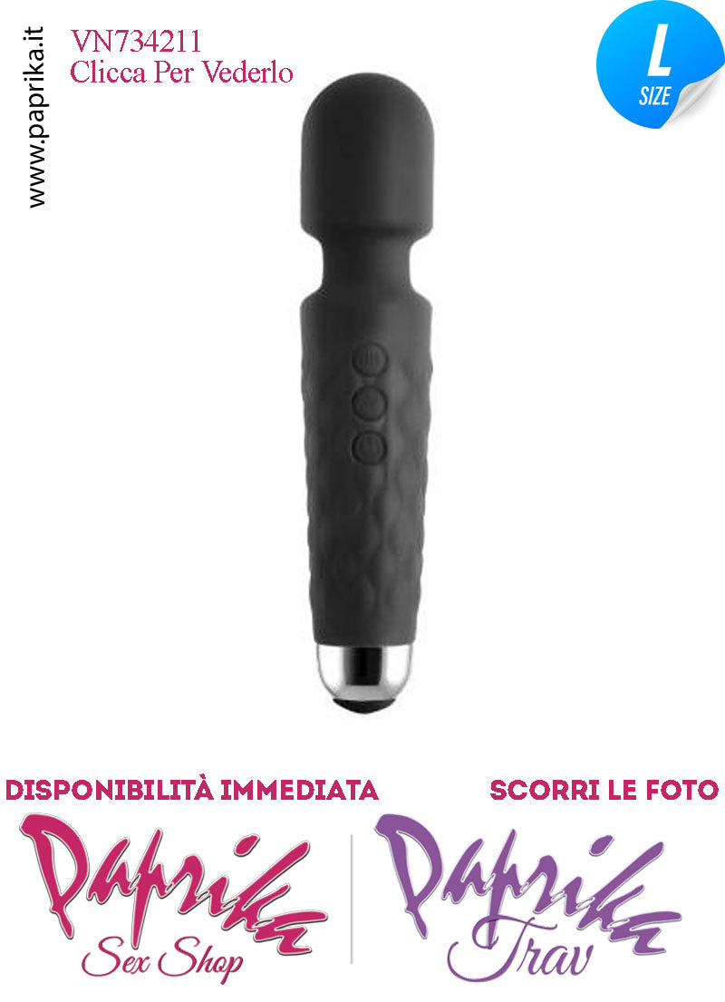 Magic Wand 21 cm Massaggiatore Potente 6 x 10 Funzioni Testa Flessibile Ø 42