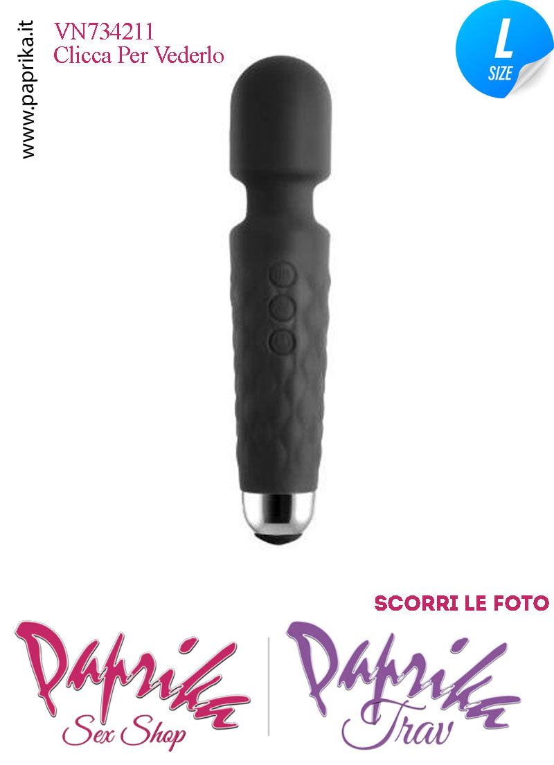 Magic Wand 21 cm Massaggiatore Potente 6 x 10 Funzioni Testa Flessibile Ø 42