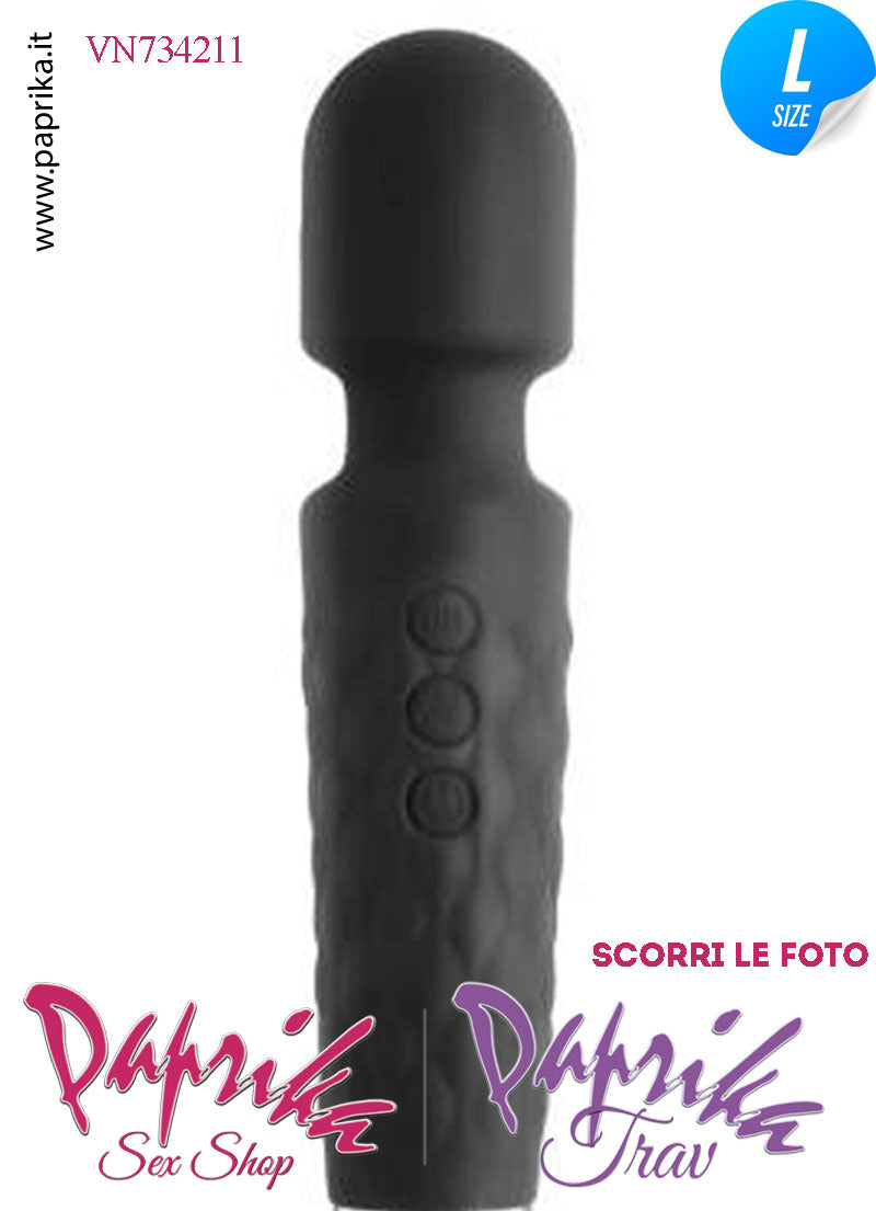Magic Wand 21 cm Massaggiatore Potente 6 x 10 Funzioni Testa Flessibile Ø 42