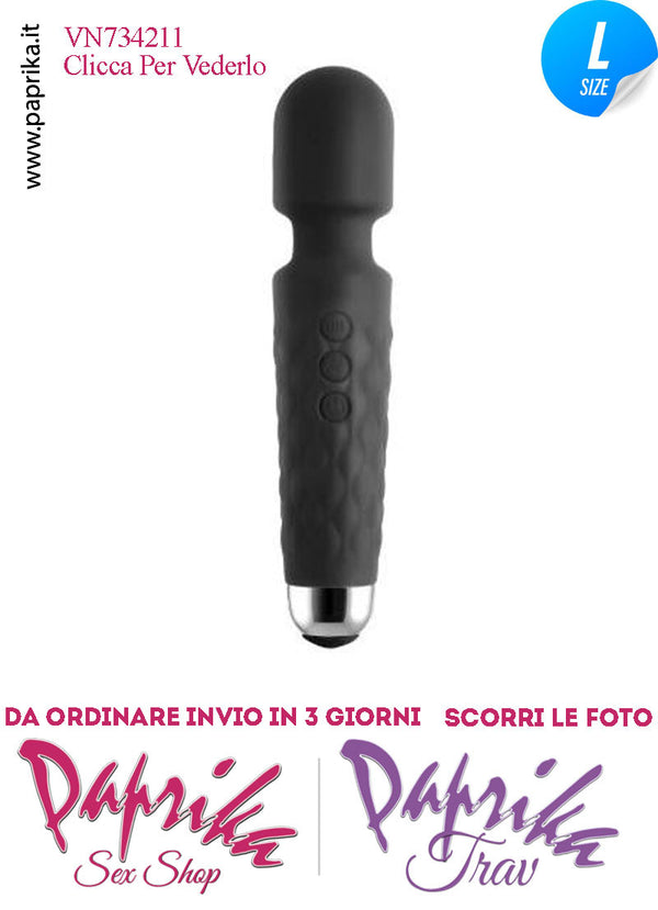 Magic Wand 21 cm Massaggiatore Potente 6 x 10 Funzioni Testa Flessibile Ø 42