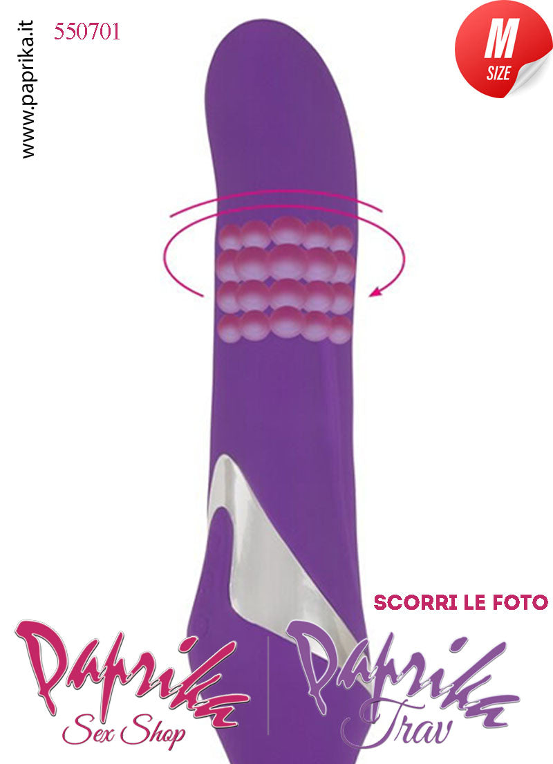 Magic Wand & Rotazione Perle 24 cm Potente 10 Velocità Punta Ø 34 Testa Ø 46