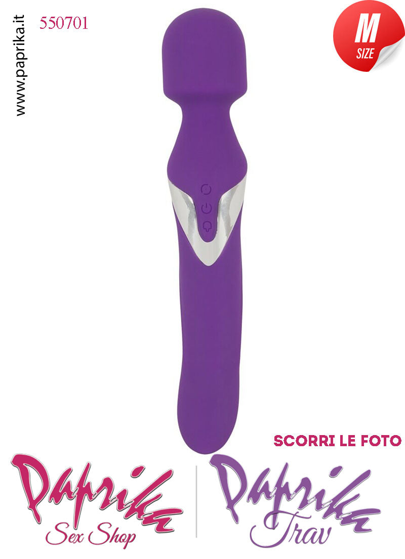 Magic Wand & Rotazione Perle 24 cm Potente 10 Velocità Punta Ø 34 Testa Ø 46