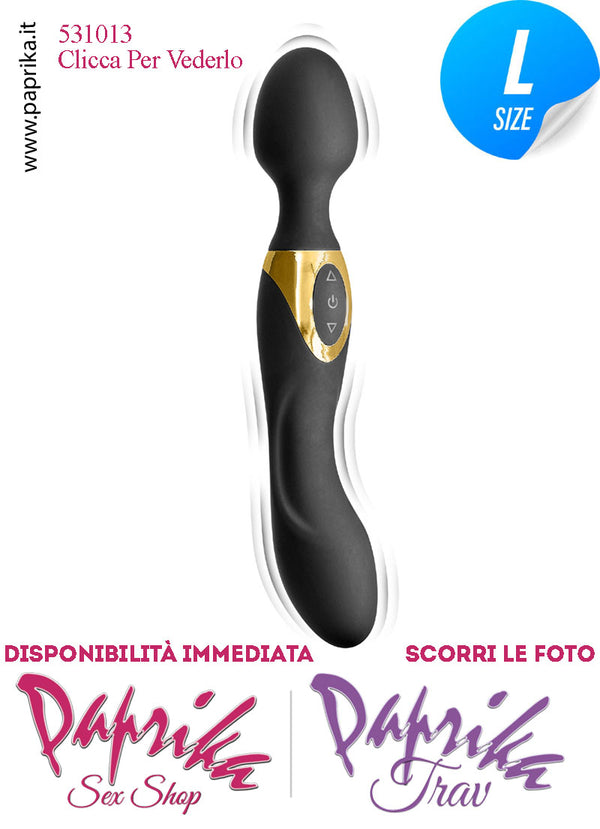 Magic Wand & Vibratore 24 cm Potente 10 Velocità Testa Flessibile Ø 37