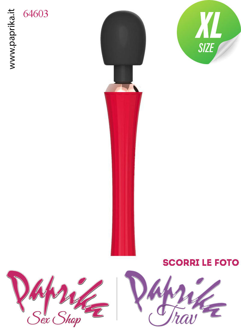 Magic Wand 30 cm Potente Bicolore 5 x 3 Funzioni Testa Flessibile Ø 55