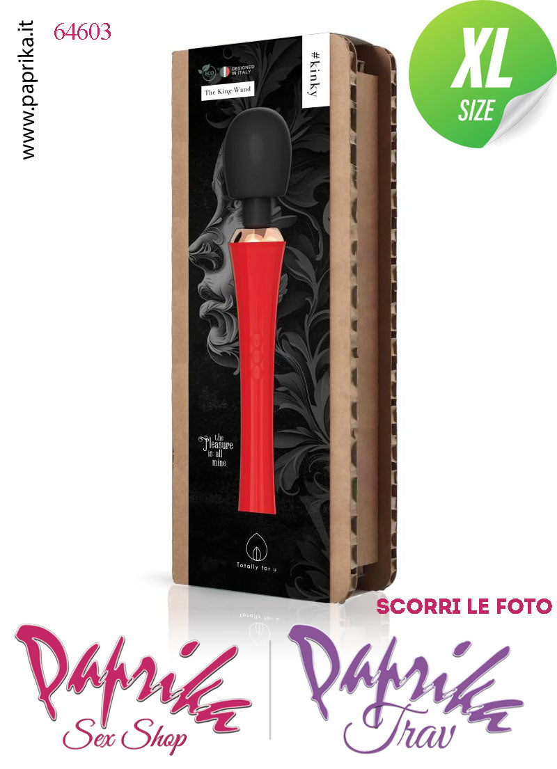 Magic Wand 30 cm Potente Bicolore 5 x 3 Funzioni Testa Flessibile Ø 55