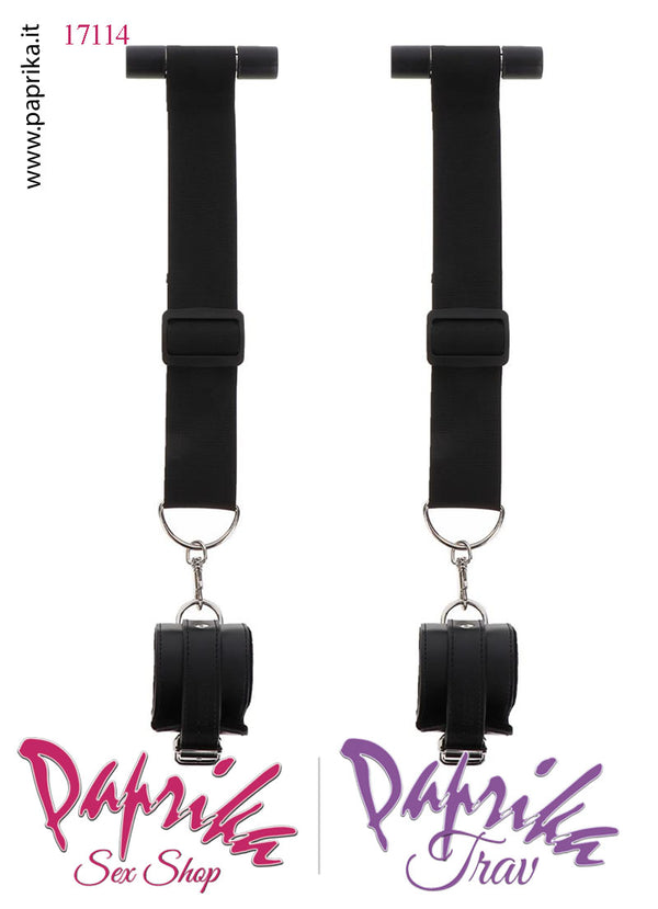 Manette Regolabili Cinghie Attacco Porta Moschettone Anelli Metallo