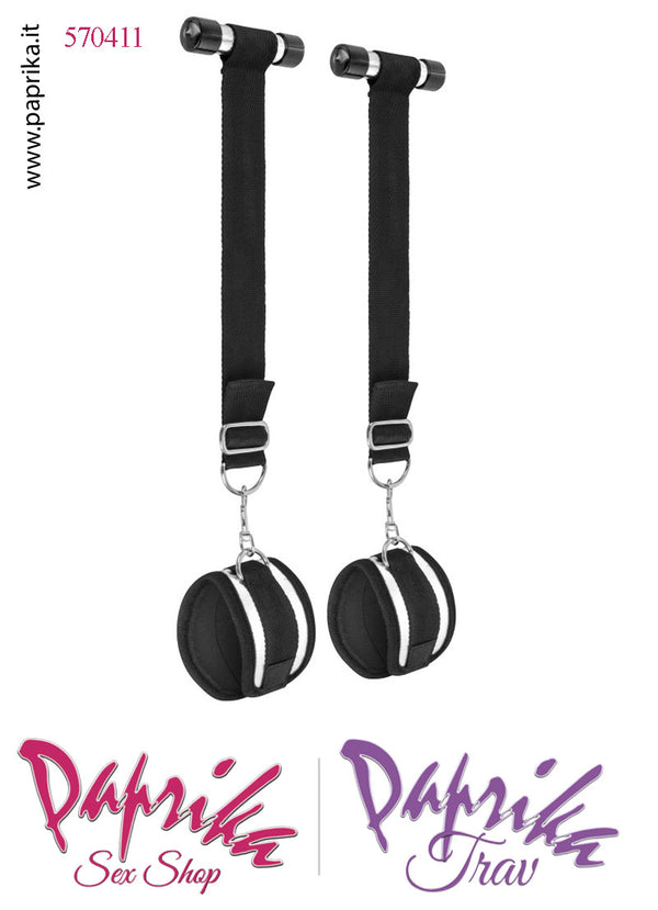 Manette Cinghie Attacco Porta Regolabili Moschettone Anelli Metallo