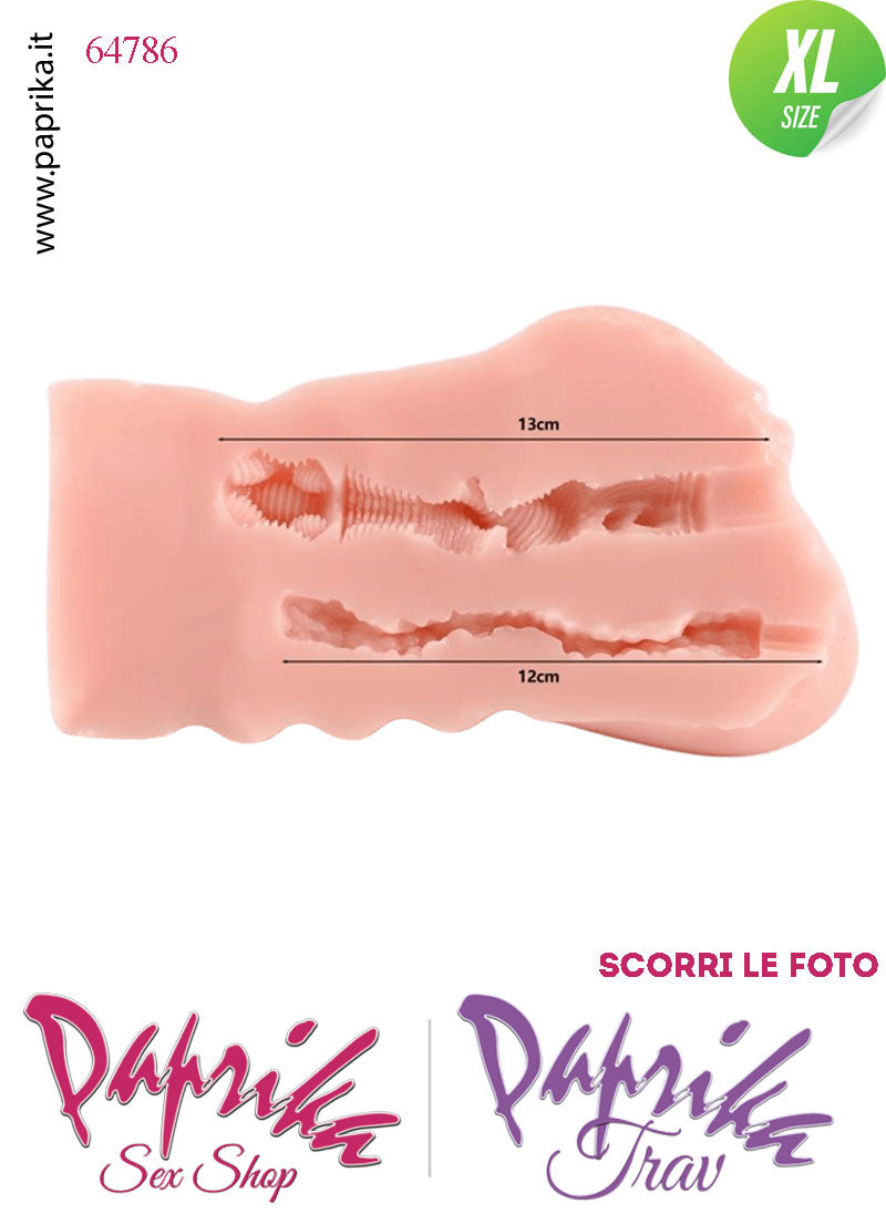 Busto Masturbatore Vagina Ano 31 cm Non Vibrante Seno Prosperoso 3.1 Kg