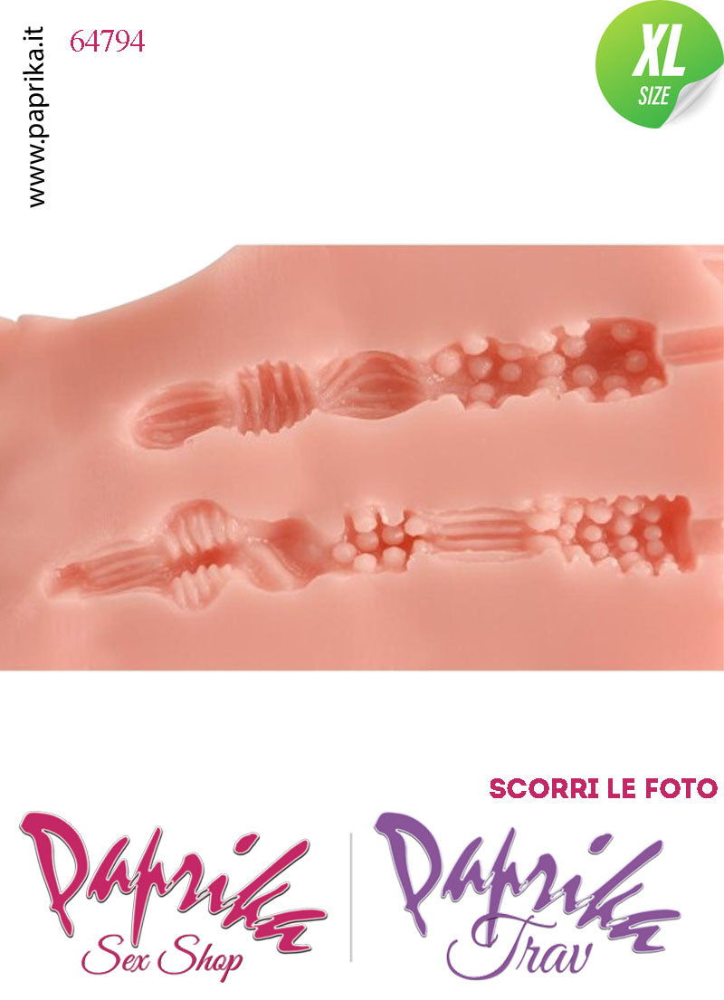 Busto Masturbatore Vagina Ano 30 cm Non Vibrante Seno Prosperoso 2.4 Kg