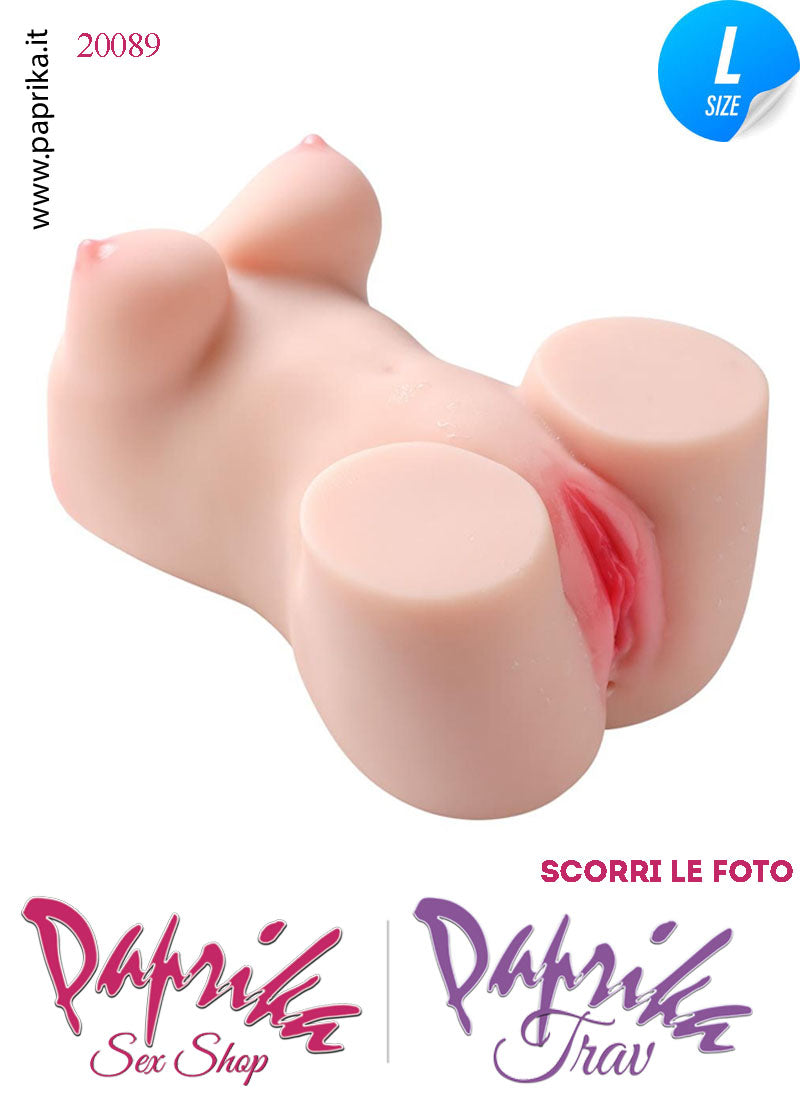 Masturbatore Vagina Su & Giù Vibrante 4 + 3 Velocità Seno Piccolo 23 cm 2.7 Kg