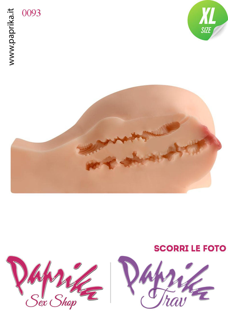 Vagina & Ano Masturbatore Pecorina Realistica Non Vibrante 34
