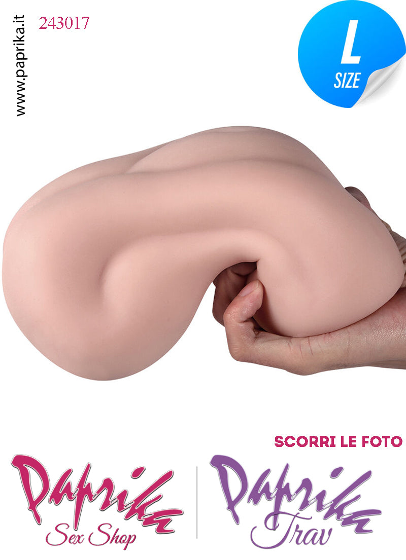 Vagina Masturbatore Vibrante Tpe Realistico 20 cm Alta 10 Pesante
