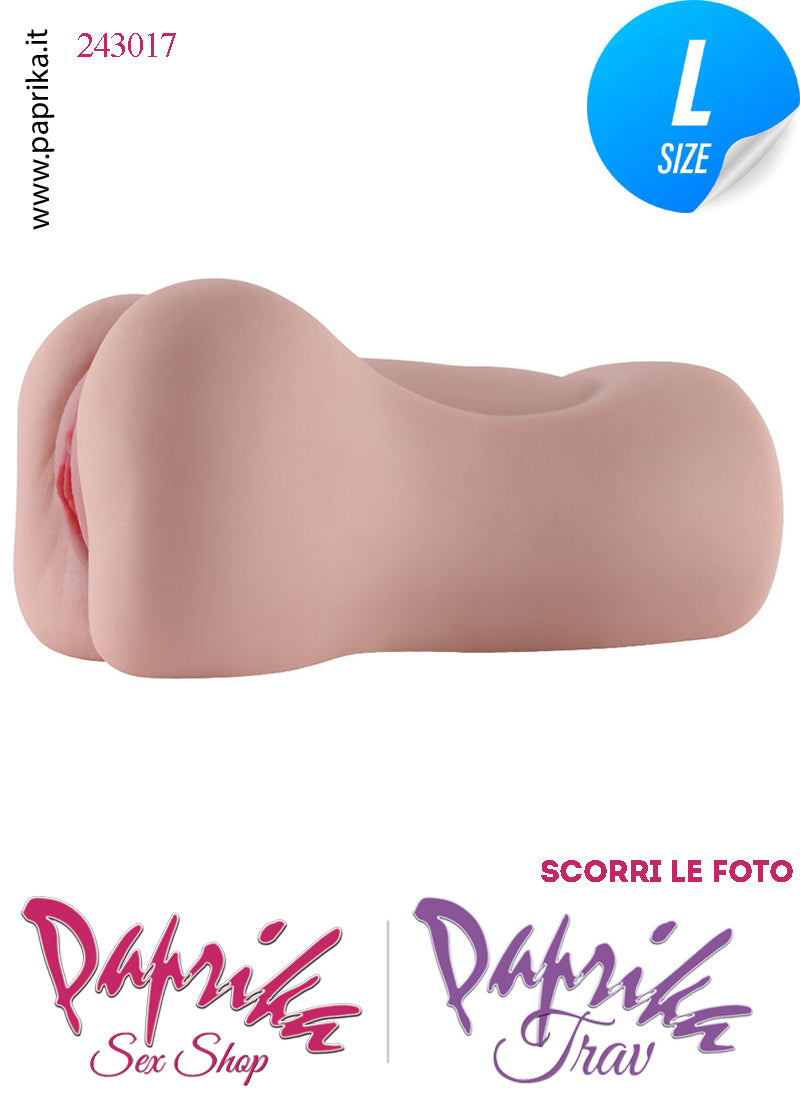 Vagina Masturbatore Vibrante Tpe Realistico 20 cm Alta 10 Pesante